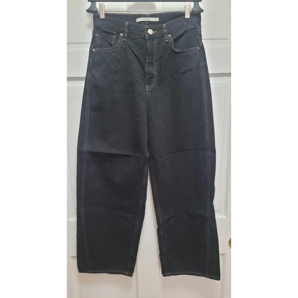 Hudson Women's Bailey Relaxed Barrel Jeans - Black - Size 27 - NWOT